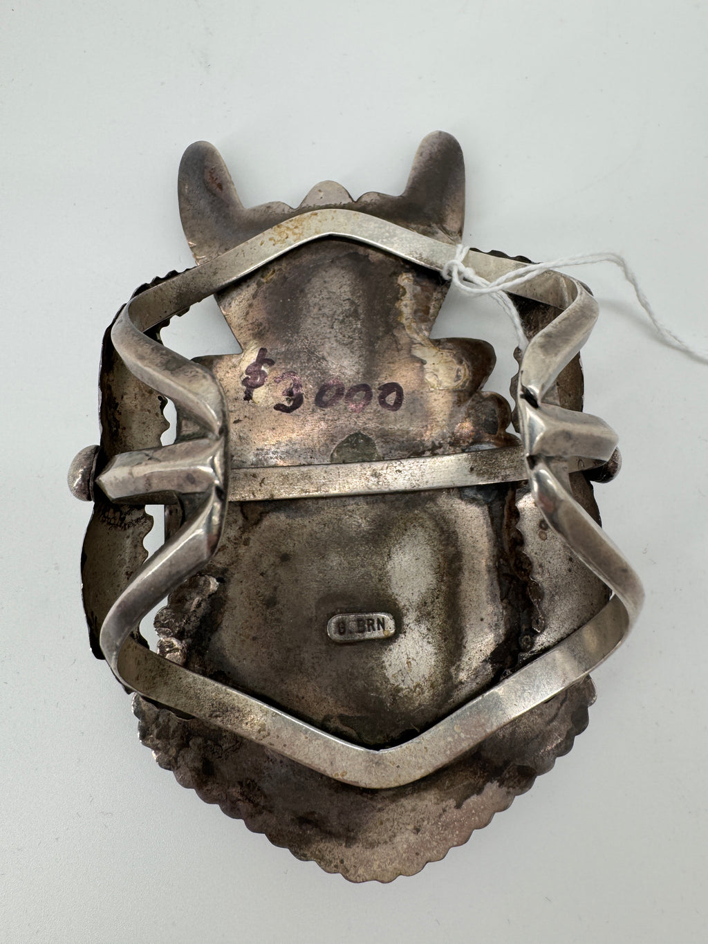 Zuni Ceremonial Sterling Silver Cuff Bracelet