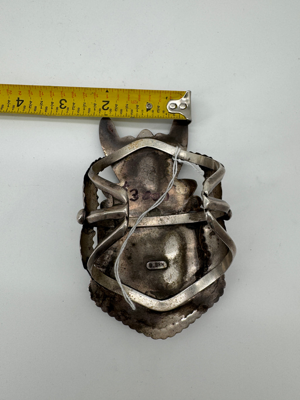 Zuni Ceremonial Sterling Silver Cuff Bracelet