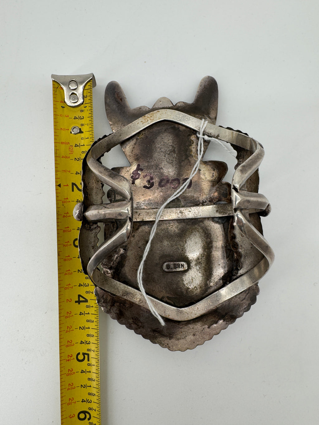 Zuni Ceremonial Sterling Silver Cuff Bracelet