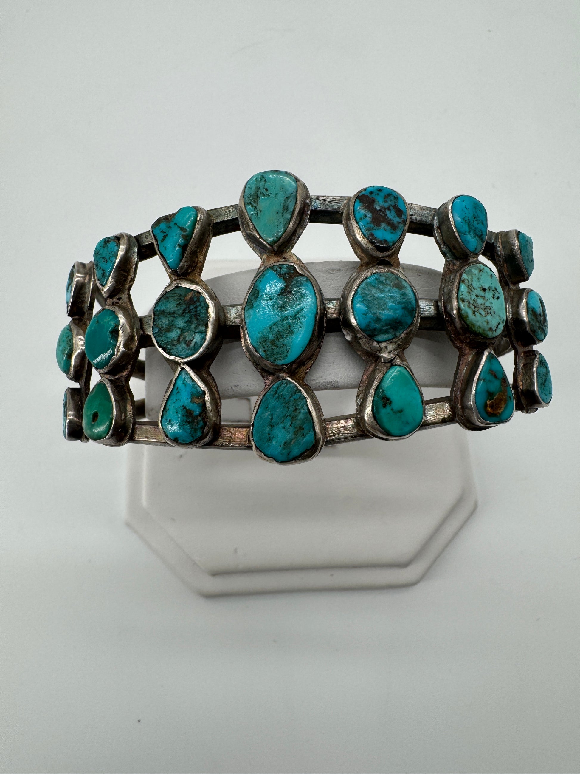 Turquoise and Silver Cuff Bracelet