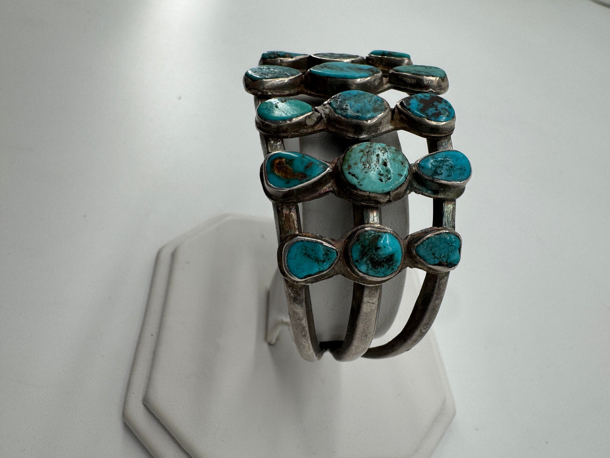 Turquoise and Silver Cuff Bracelet