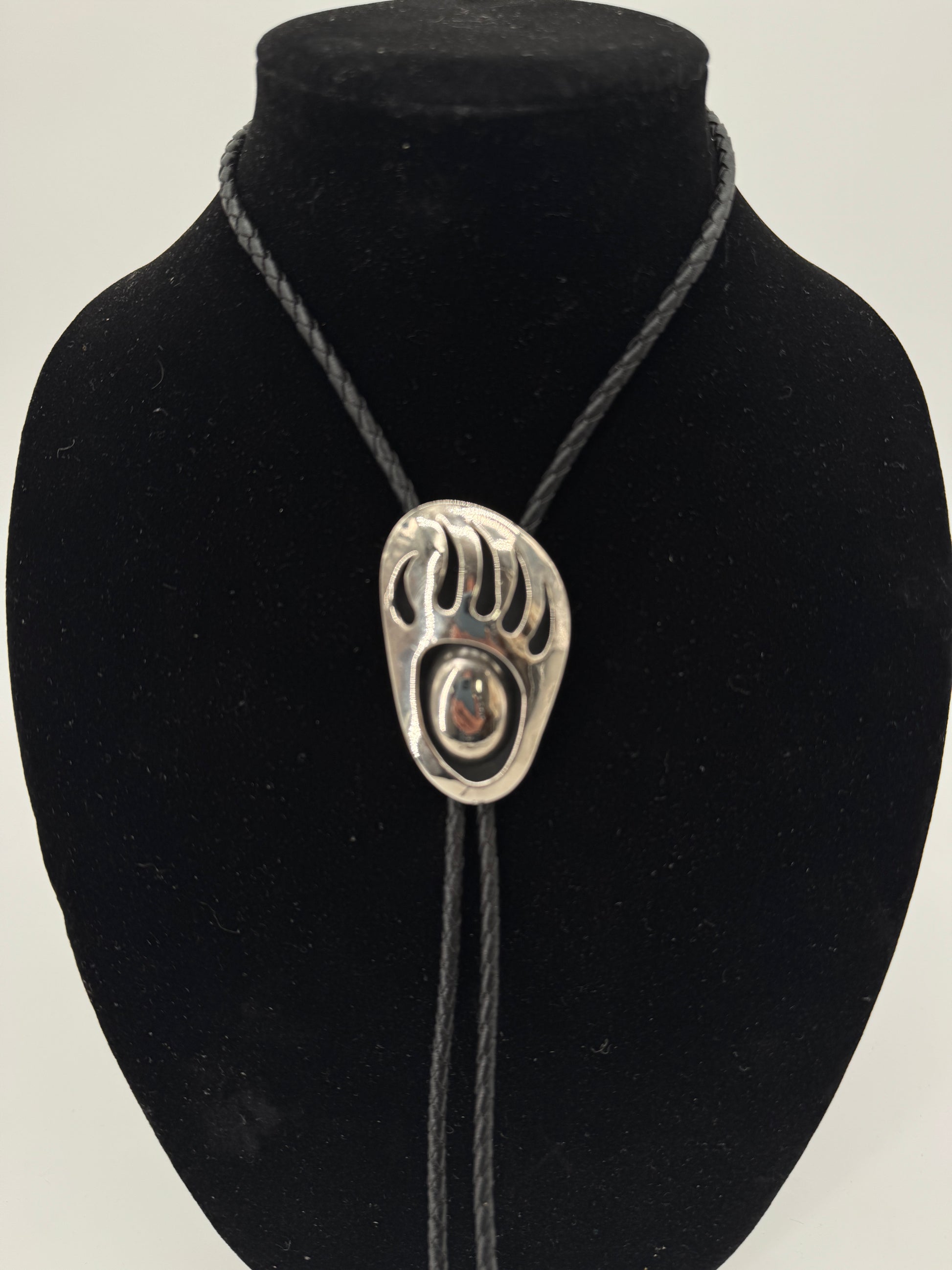 Bolo Tie Bear Paw