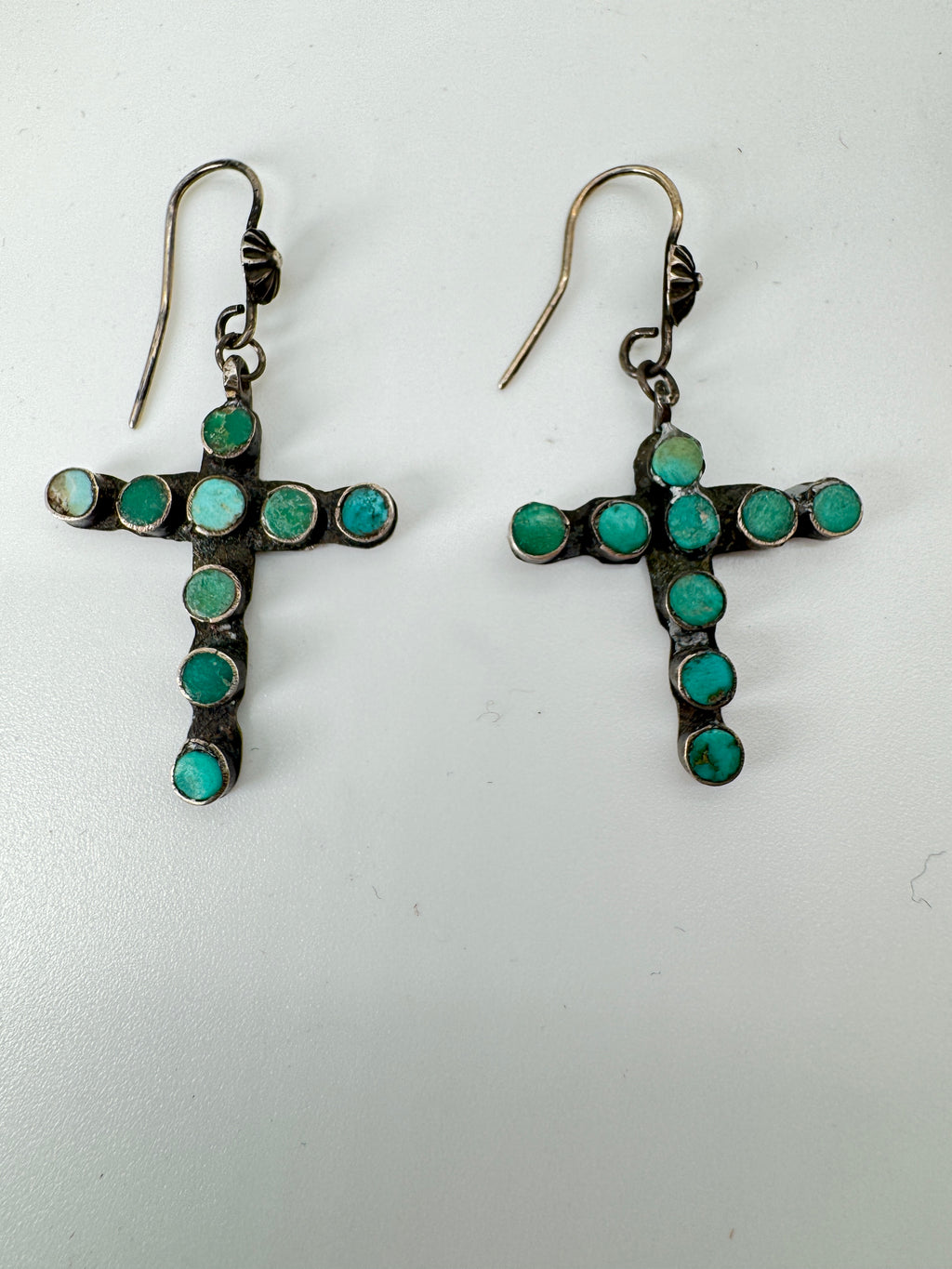 Navajo Turquoise Cross Earrings