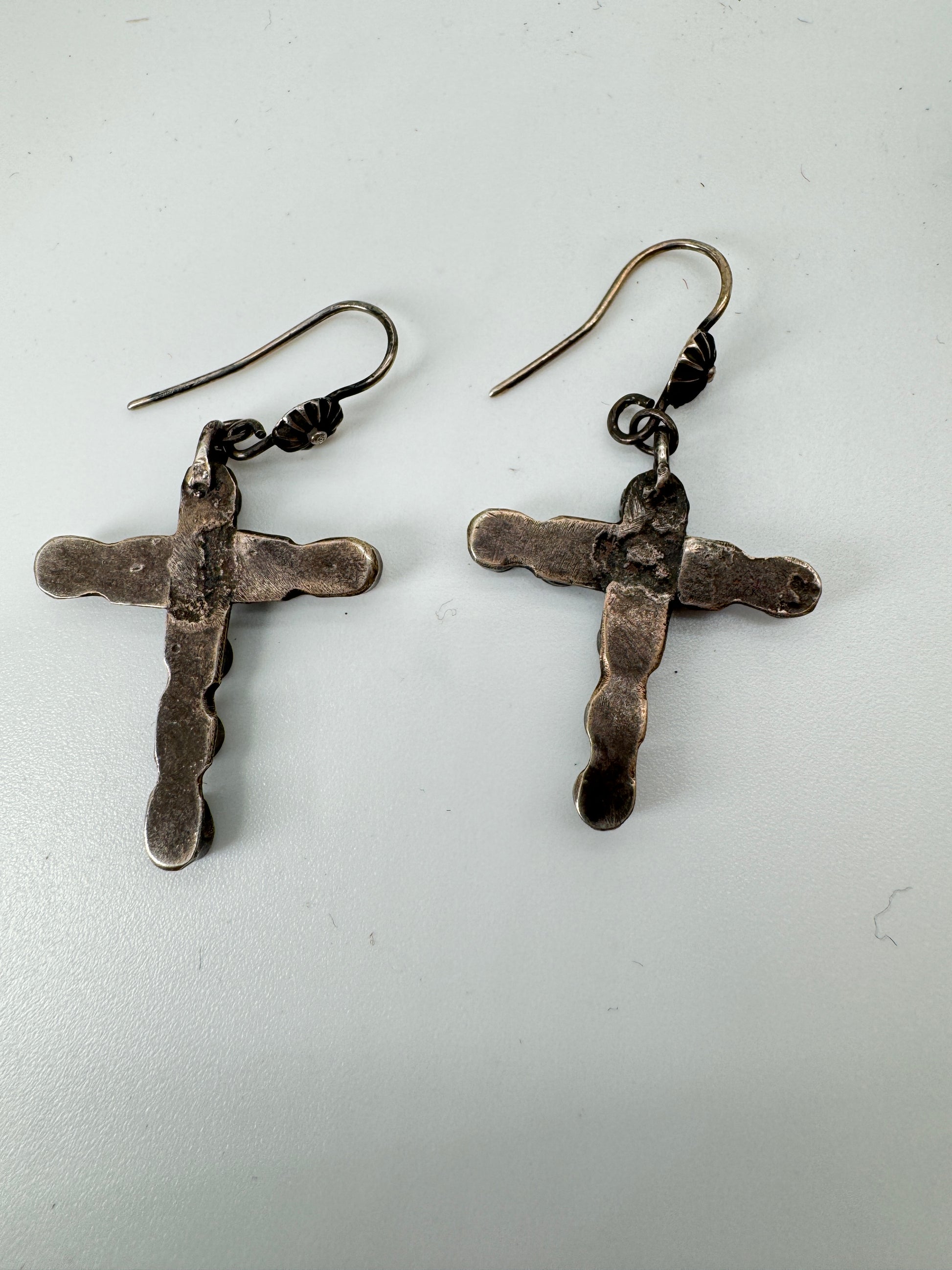 Navajo Turquoise Cross Earrings