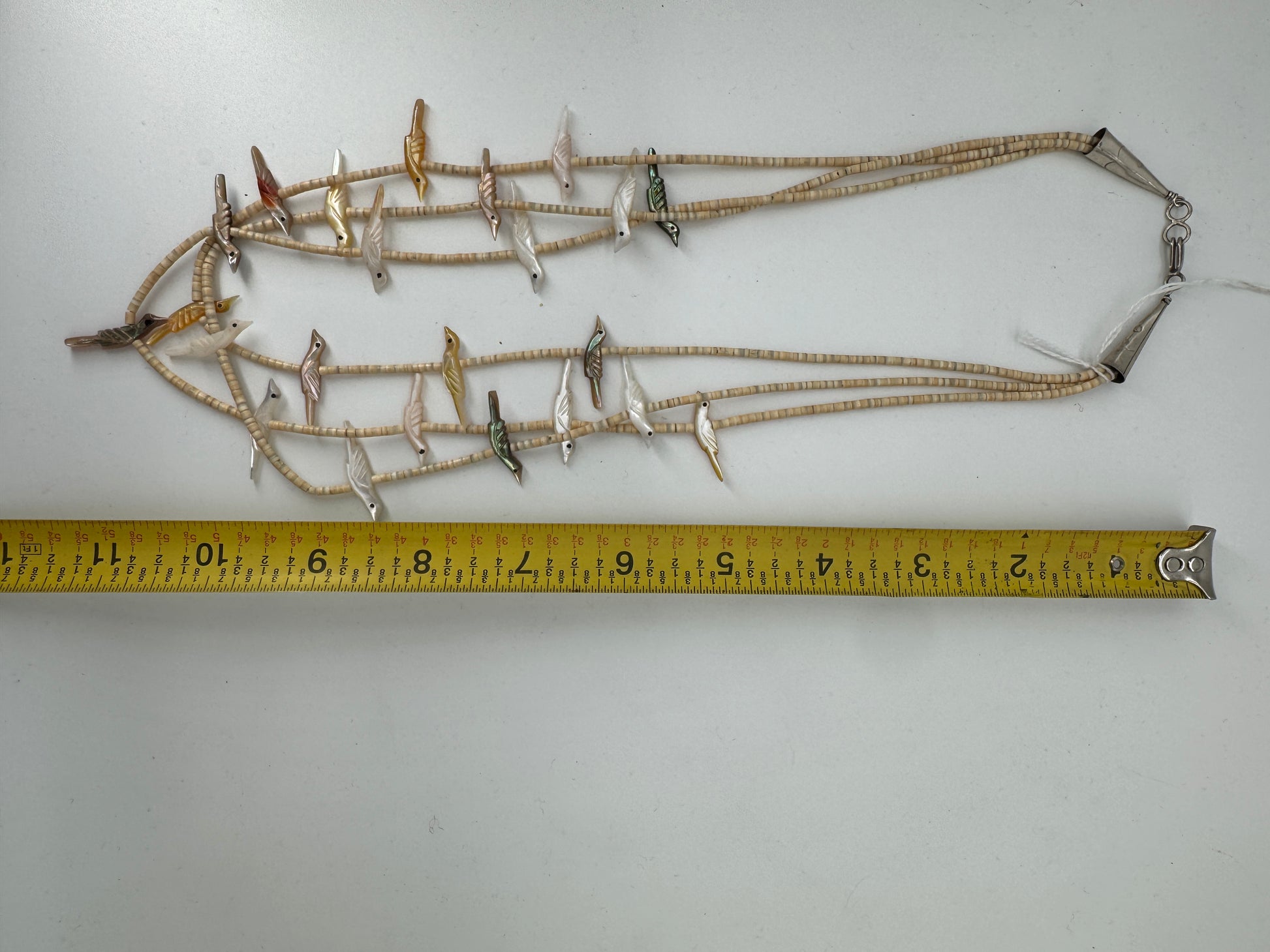 Heishi and Shell 3 strand Zuni Necklace