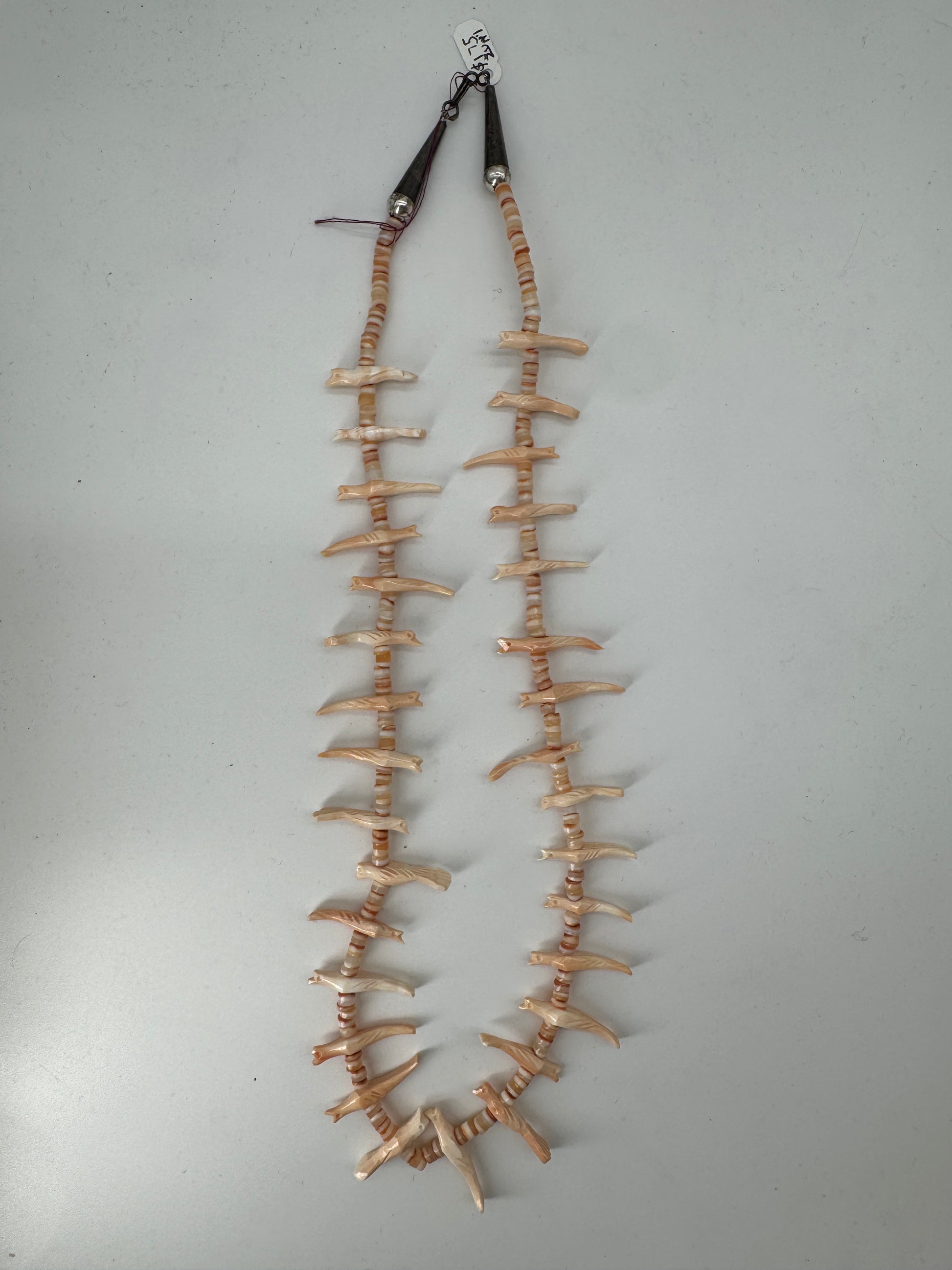Shell and Heishi Bird Heishi Necklace