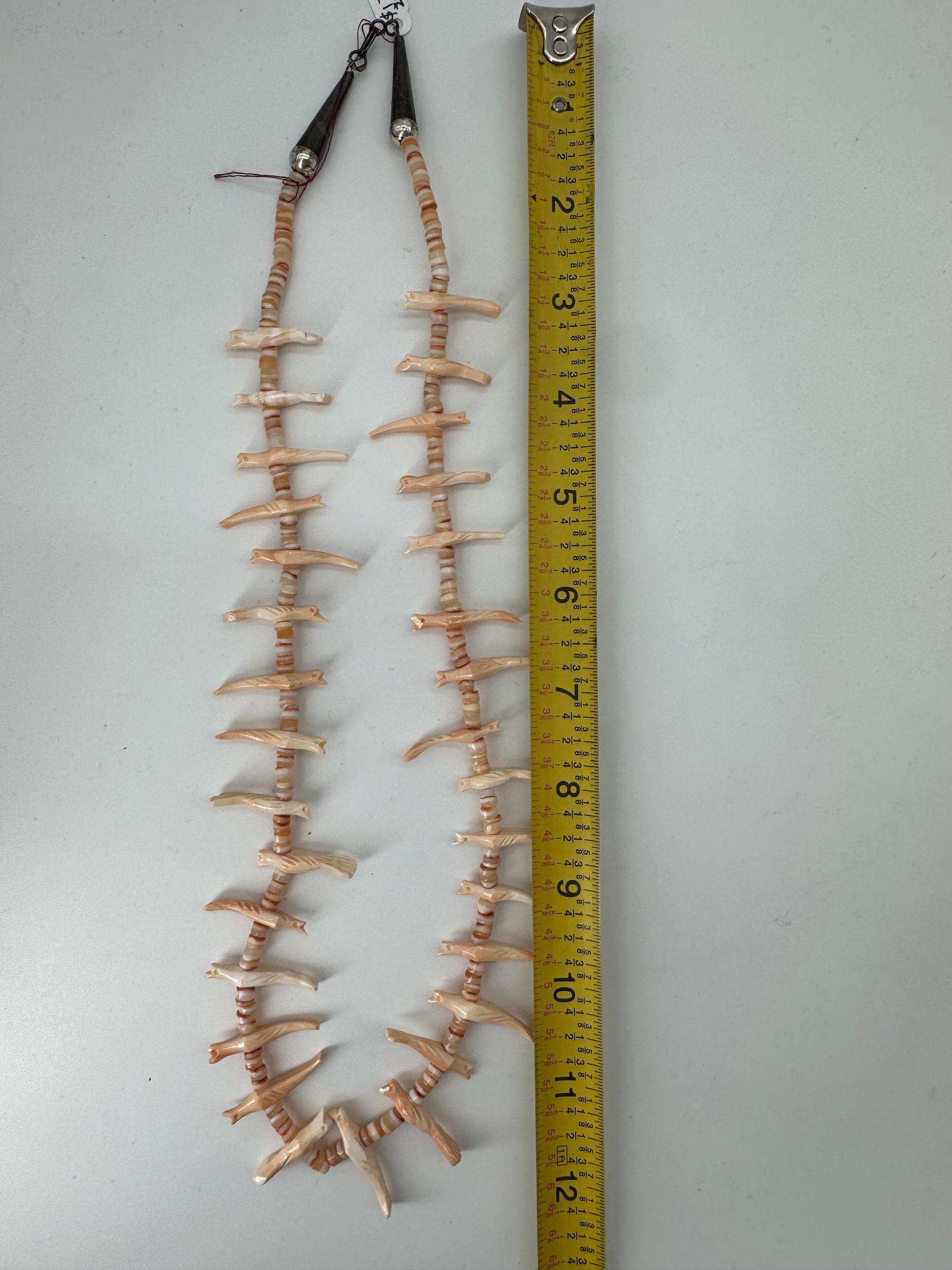 Shell and Heishi Bird Heishi Necklace