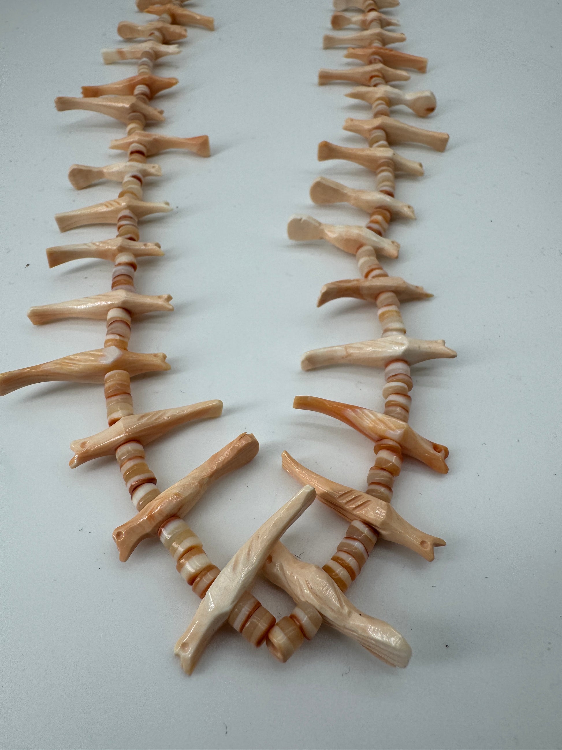 Shell and Heishi Bird Heishi Necklace